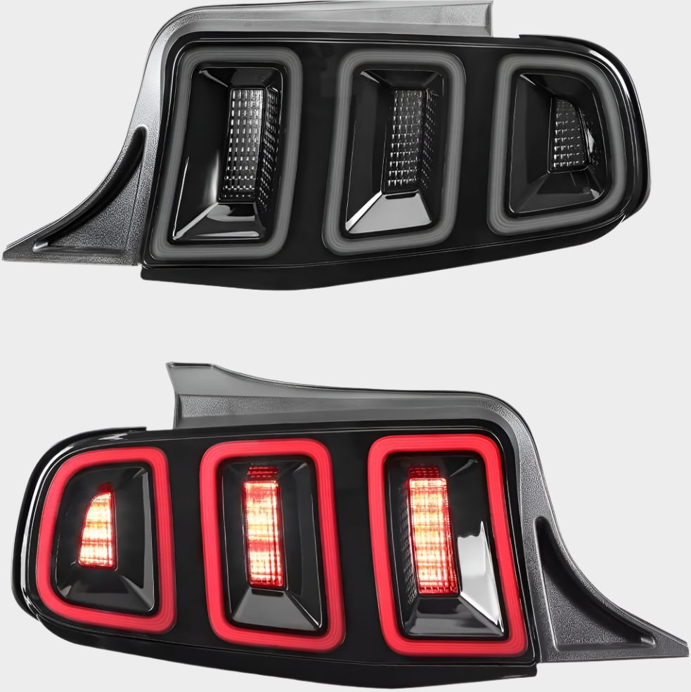 Ford Mustang Renegade Series Sequential LED Taillights 2010-2014 - Euro-Style Black