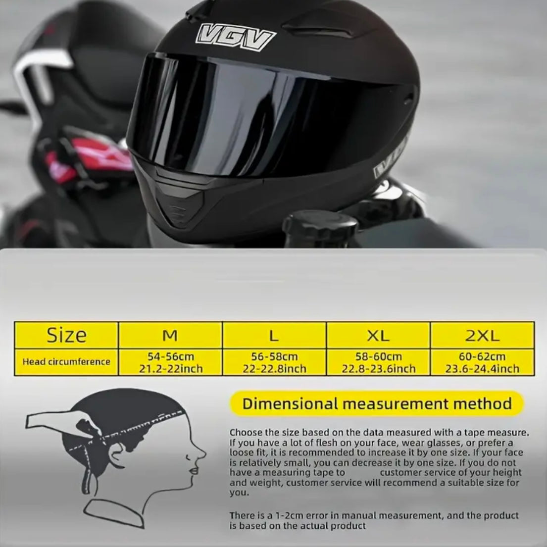 Full-Face Motorcycle Helmet