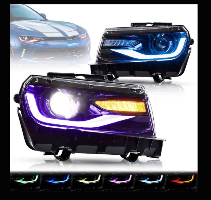 RGB Projector LED Headlights for Chevrolet Camaro 2010-2015