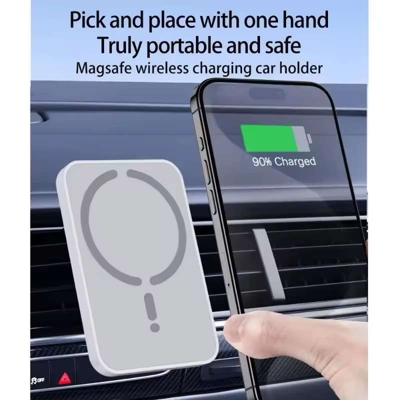 100W Magnetic Car Charger Wireless Air Outlet Phone Holder