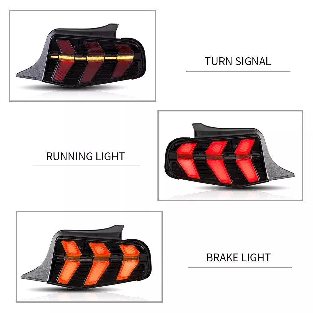 Full LED 7-Model Taillights for Ford Mustang 2010 2011 2012